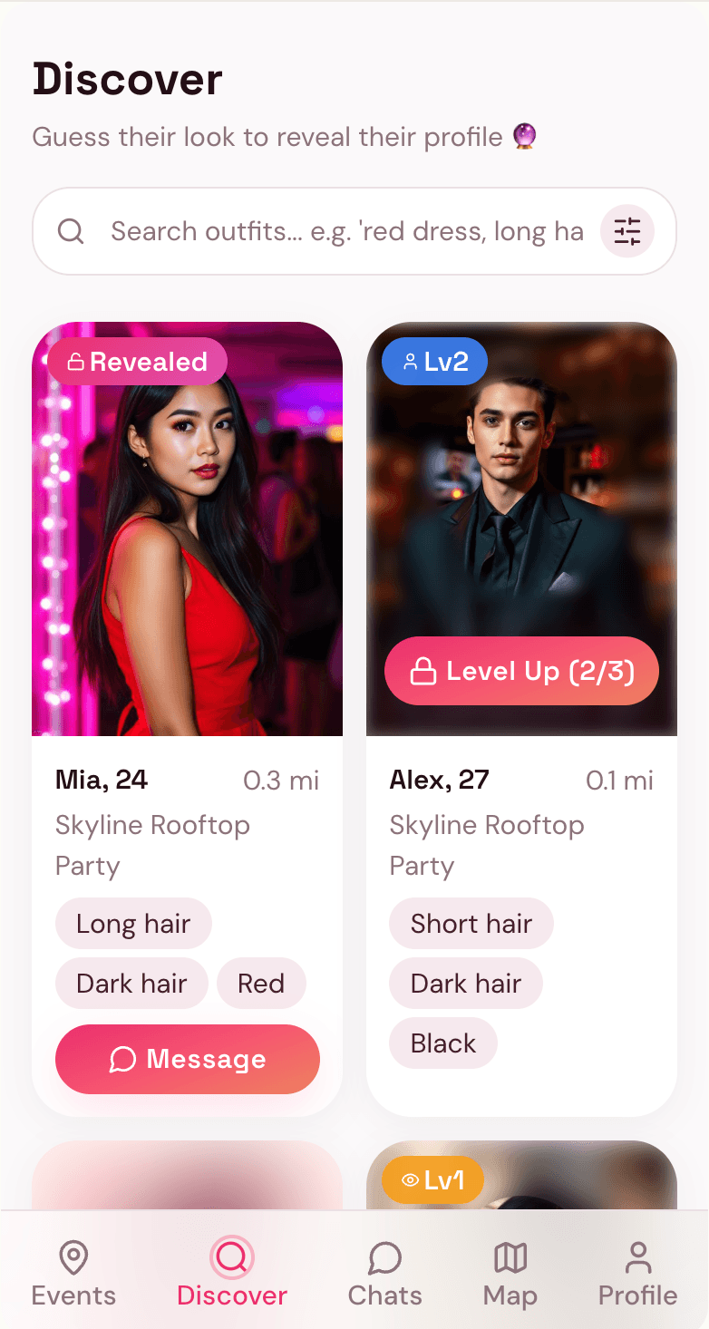 Discover screen